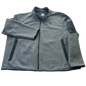 Alaskan HardGear Men's 3XL AKHG Graveltec Standard Fit Gray Full Zip Sweater EUC